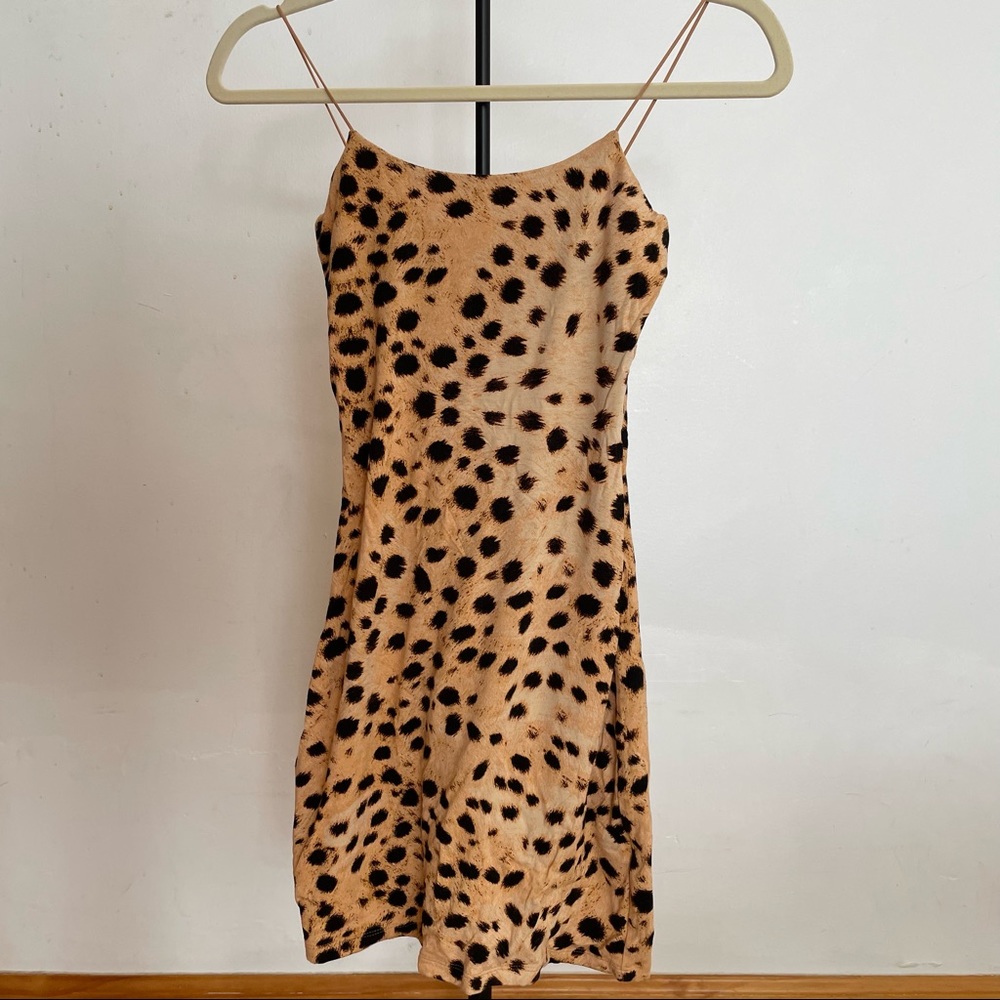 Aritzia Wilfred free leopard tiny dress